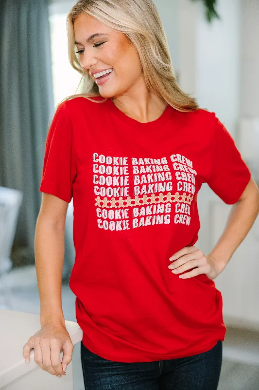 Cookie Baking Crew Red Graphic Tee