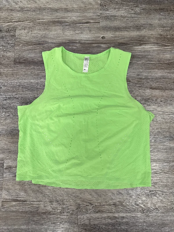 Athletic Tank Top By Lululemon In Green, Size: 12