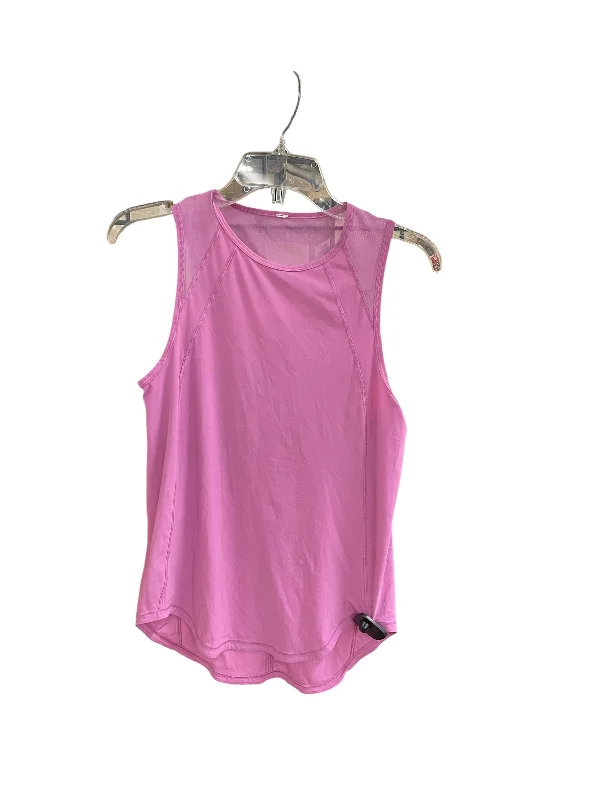 Athletic Tank Top By Lululemon In Pink, Size: S