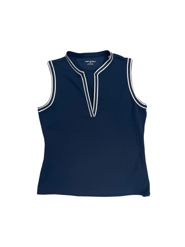 Athletic Tank Top By Tory Burch In Navy, Size: M