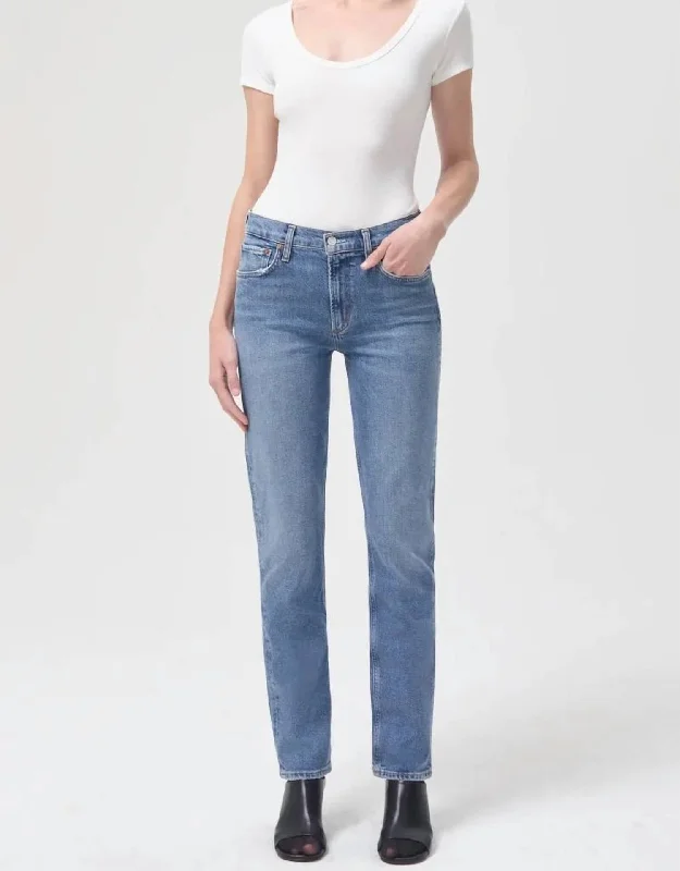 Lyle Jean Low Rise Slim Jeans In Hour