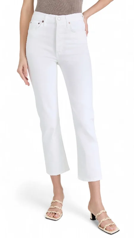 Riley High Rise Straight Crop Jean In Whip