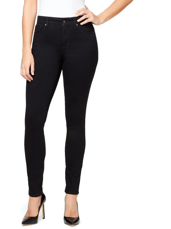 Womens Mid Rise Slimming Skinny Jeans