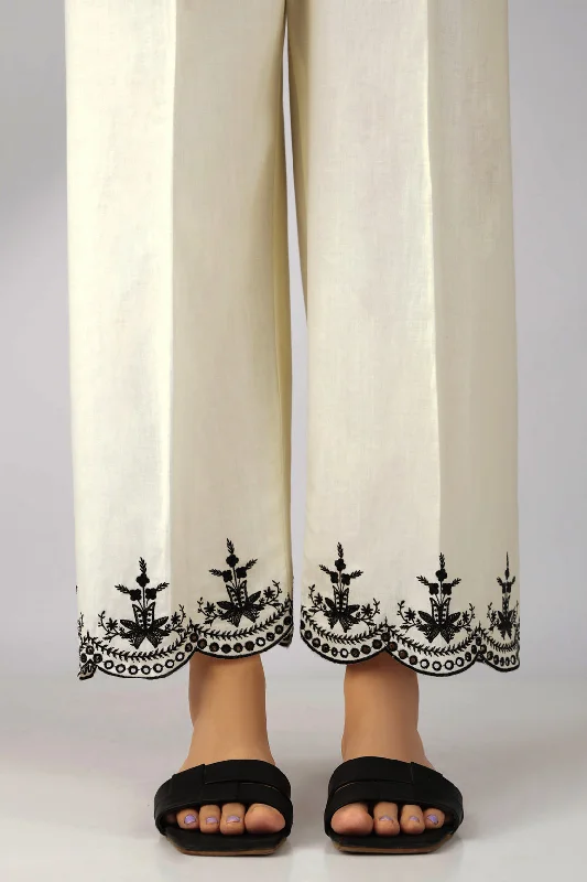 Embroidered Cotton Pant