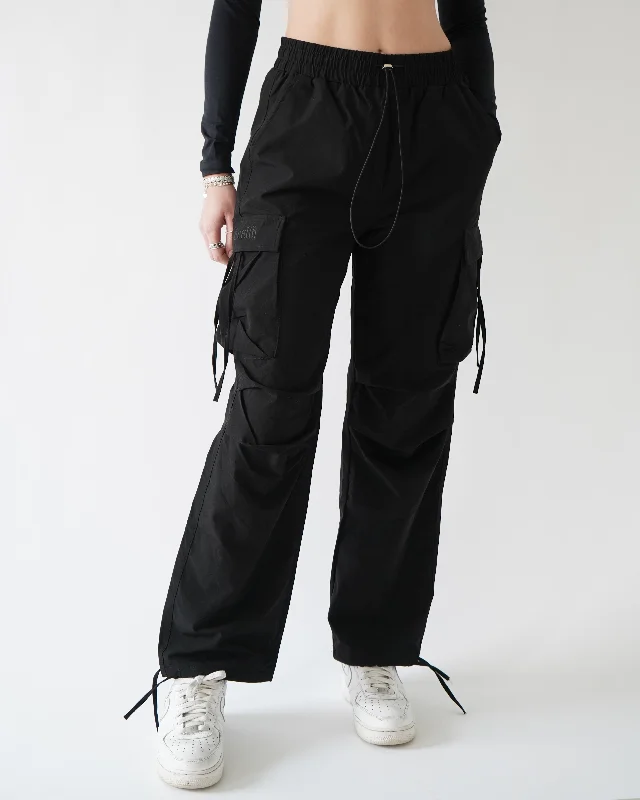 Parachute Cargo Joggers - Black