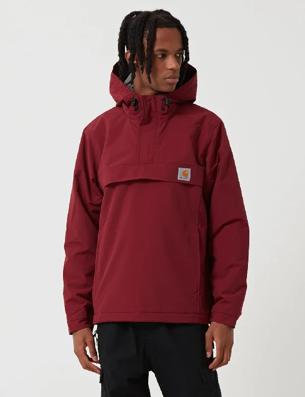 Carhartt-WIP Nimbus Half-Zip Jacket (Fleece Lined) - Mulberry