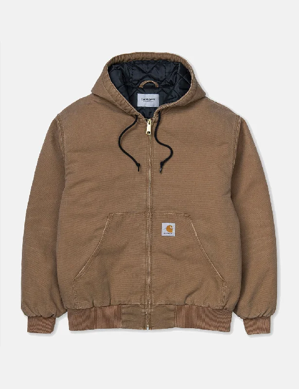 Carhartt-WIP OG Active Jacket (Organic Cotton) - Hamilton Brown Aged