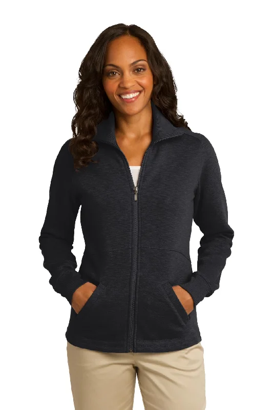 Port Authority Ladies Slub Fleece Full-Zip Jacket. L293