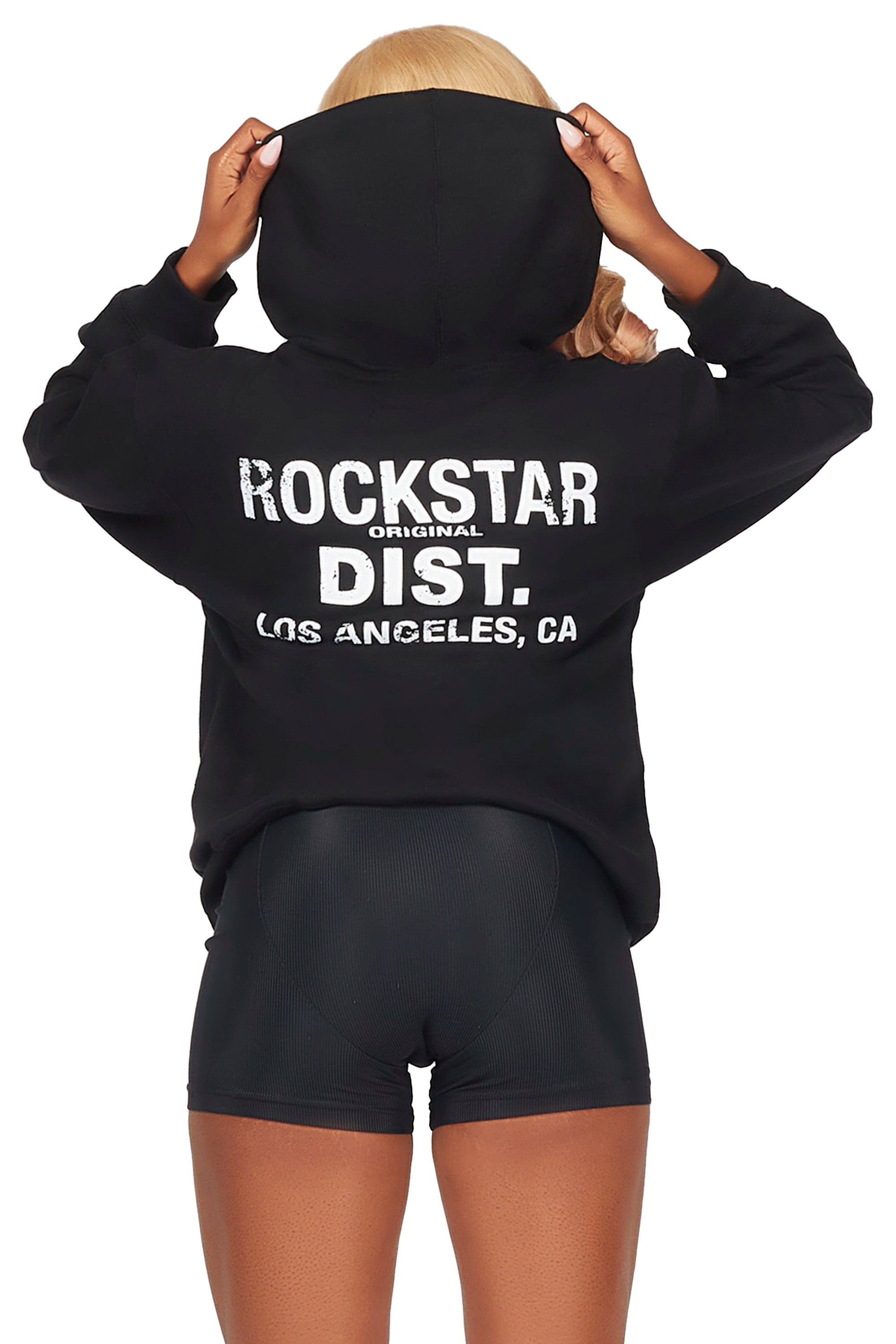 Dalasia Black Oversized Hoodie