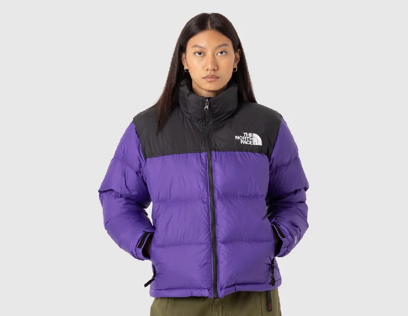 The North Face Women's Nuptse Jacket Purple / TNF Black