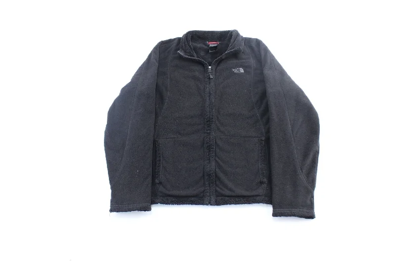 Women's The North Face Embroidered Logo Black Zip Up Jacket