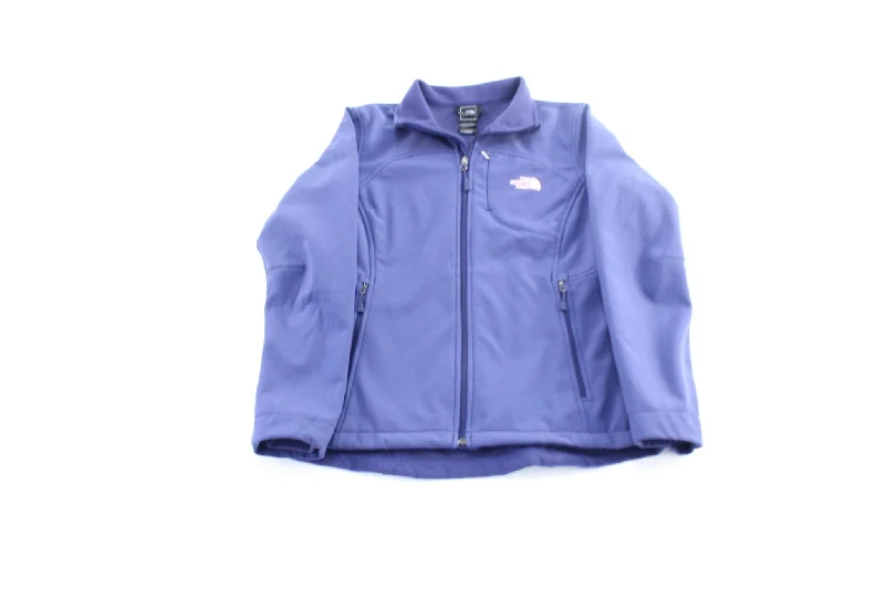 Women's The North Face Embroidered Logo Purple Zip Up Jacket