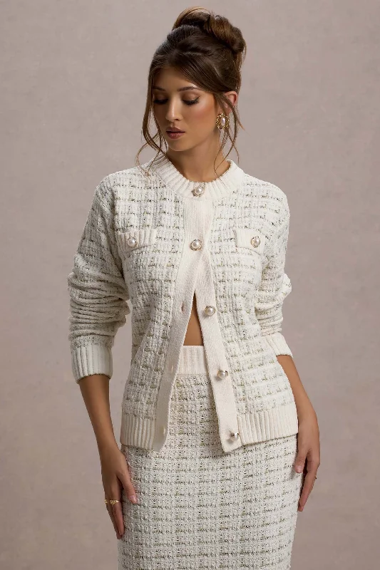 Annabeth | Cream Boucle Cardigan