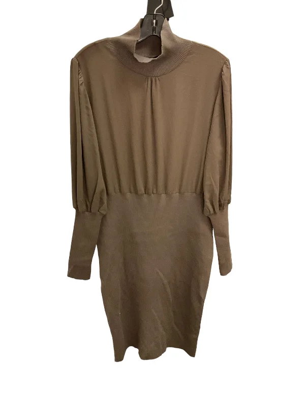 Dress Casual Midi By French Connection In Brown, Size: Xl