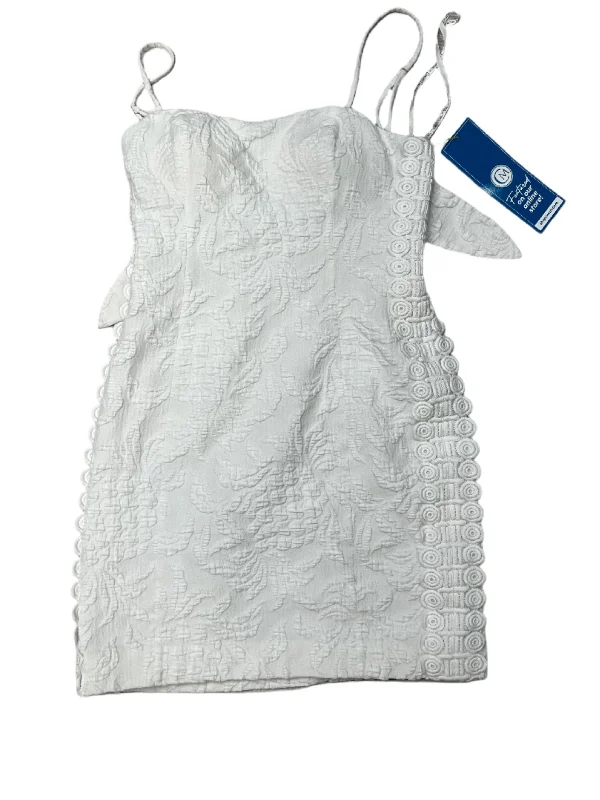 Dress Casual Midi By Lilly Pulitzer In White, Size: Xs