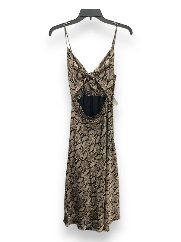 Dress Casual Midi By Vici In Snakeskin Print, Size: S