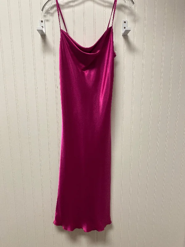 Dress Party Midi By Bebe In Pink, Size: Xs