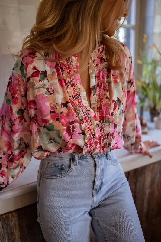 Blouse Elvina - à fleurs