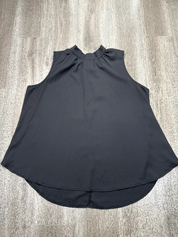 Blouse Short Sleeve By Shein In Black, Size: 2x