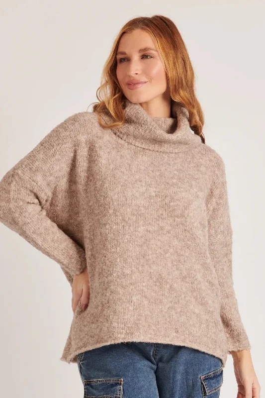 Ellis & Dewey Roll Neck Slouch Jumper